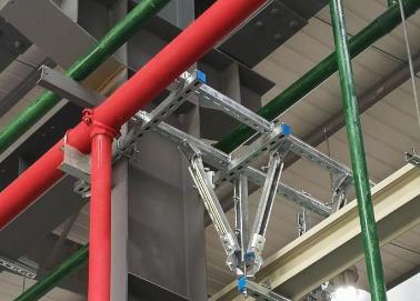 高港该抗震支架的整体式支吊架结构协调性好